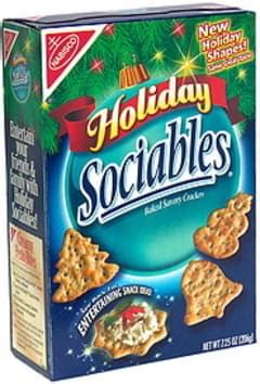 Sociables Holiday Baked Savory Crackers - 7.25 oz, Nutrition ...