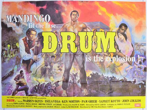 DRUM (1976) Original Quad Film Poster - Ken Norton, Warren Oates (Mandingo) | eBay