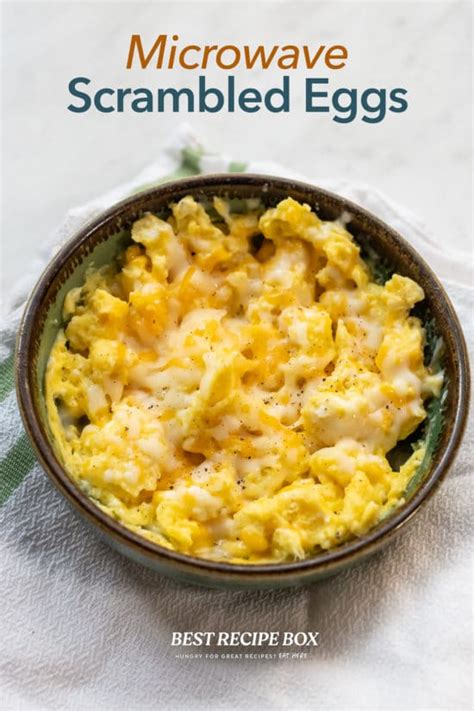 Microwave Scrambled Eggs Recipe Cheese 2 Minutes Best Recipe Box