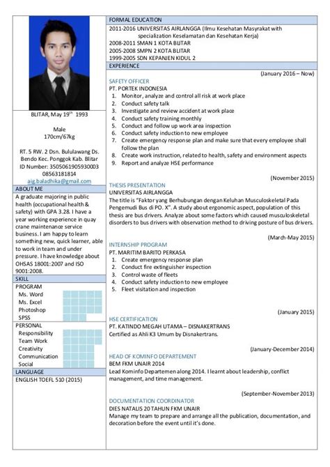 Contoh Resume Yang Menarik Dan Lengkap 7 Contoh Cv Fresh Graduate Images