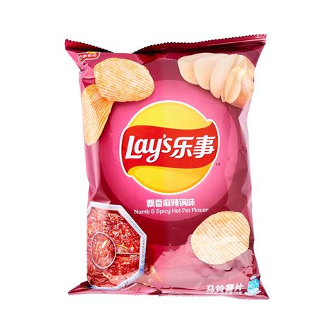 Lays Potato Chips Numb And Spicy Hot Pot Flavor 70g Arcaera