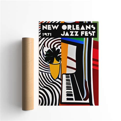 Nola Jazz Fest Retro Wall Art 2024 Collection Hypesheriff Europe