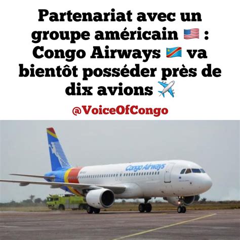 The Voice Of Congo on Twitter RDC Congo Airways a signé un