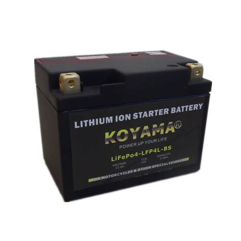 12V3ah Ytx4l BS LiFePO4 Rechargeable Lithium Ion Starter Motorcycle