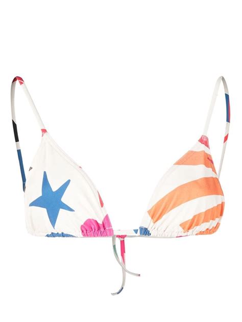 ERES Olivier Printed Bikini Top Farfetch