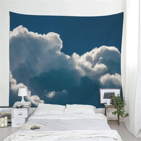 Cloud Tapestry Wall Tapestry Clouds Sky Tapestry Photo Etsy