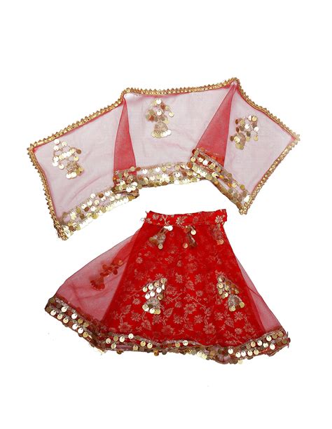 Buy N A Navratri Maa Lehenga Chunri For Goddess Idol Dress For Radha