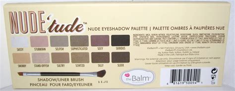 Thebalm Nude Tude Nude Eyeshadow Palette Swatches Review And Eotd