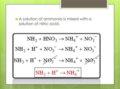 Acid –base reaction