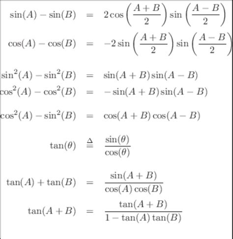 Cos Trig Identities Trig Identities In Terms Of Sin Cos