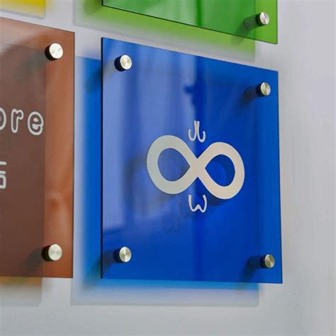 custom acrylic business sign laser cut company plaque outdoor