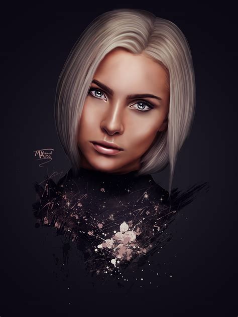 Digital Painting Portrait 1 on Behance