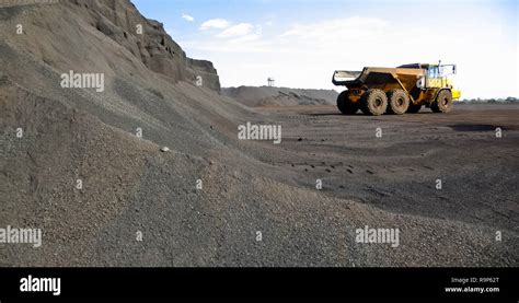 Mining Dump Truck Transporting Manganese For Processing Manganese