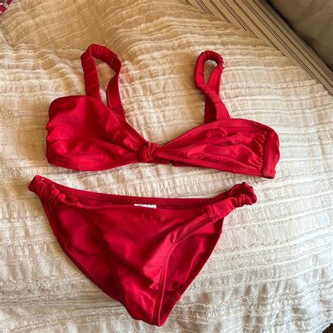 Swim Red Bikini Poshmark