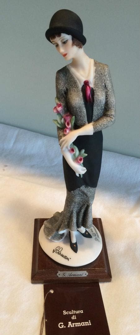 G Armani Figurine 1987 Lady With Flowers Florence Italy Signed Nice 1726158774