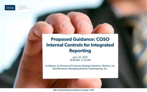 Proposed Guidance COSO Internal Controls For Integrated Reporting PPT