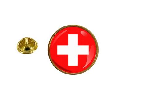 Pin Flaggen Pins Anstecker Anstecknadel Rund Fahne Swiss Schweiz Ebay