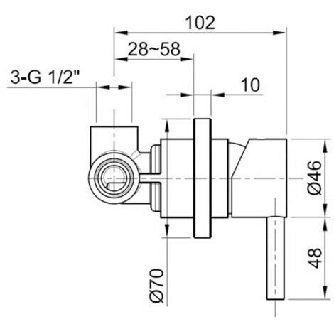 Jtp Inox Single Lever Concealed Manual Shower Valve Matt Stainless Steel