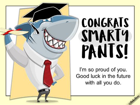 Congrats Smarty Pants Free Good Luck Ecards Greeting Cards 123