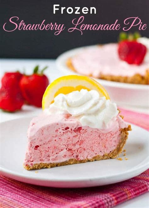 Frozen Strawberry Lemonade Pie Neighborfood