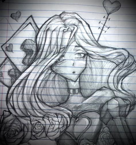 Queen of hearts sketch by LVellvette on DeviantArt