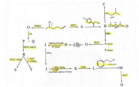 Solved Draw Structures For Each Compound A T