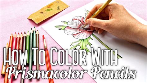 Prismacolor Pencil Coloring tutorial - YouTube