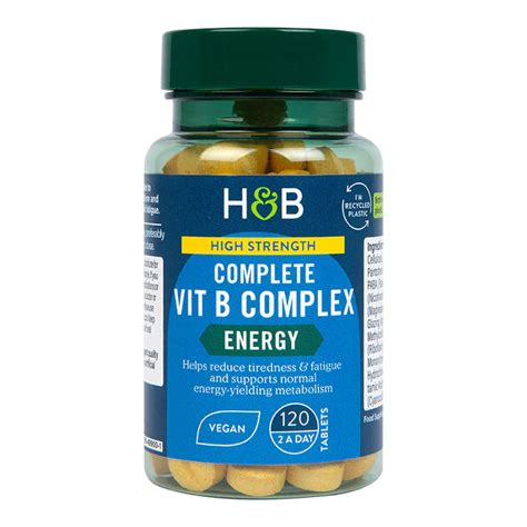 Comprar Vitamin B Complete High Potency Complex 120 Tablets Online