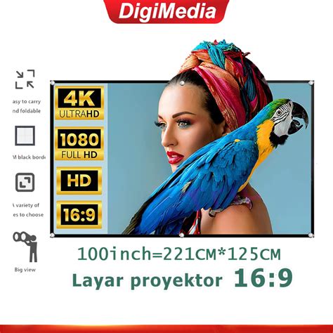 Jual Digimedia Layar Proyektor Dinding Screen Projector Wall Wallscreen