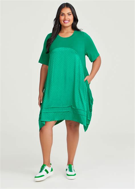 Shop Plus Size Natural Calla Tunic In Green Taking Shape Au