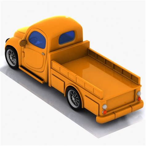 Camioneta Pickup Toon Modelo 3d 15 Obj Unknown Fbx 3ds Max Free3d