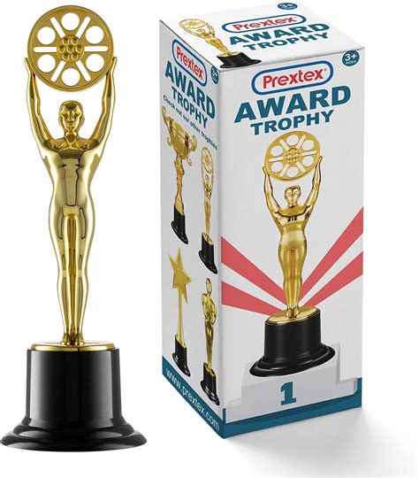 Buy Prextex 10-Inch Gold Movie Buff Award Trophy for Trophy Awards and ...