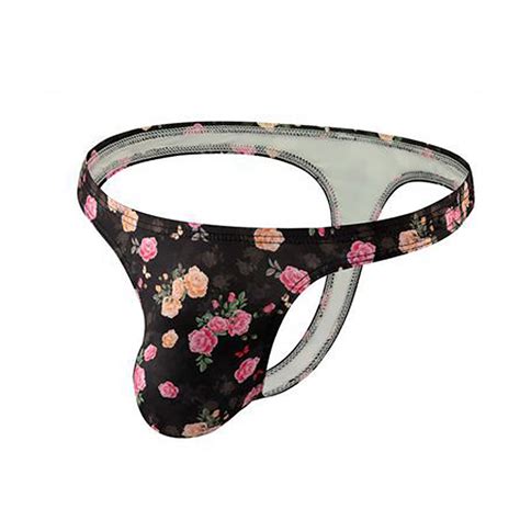 Jamicy Men S Underwear Mens Low Rise Briefs Print Hawaiian Bikini Underwear For Men With Ball