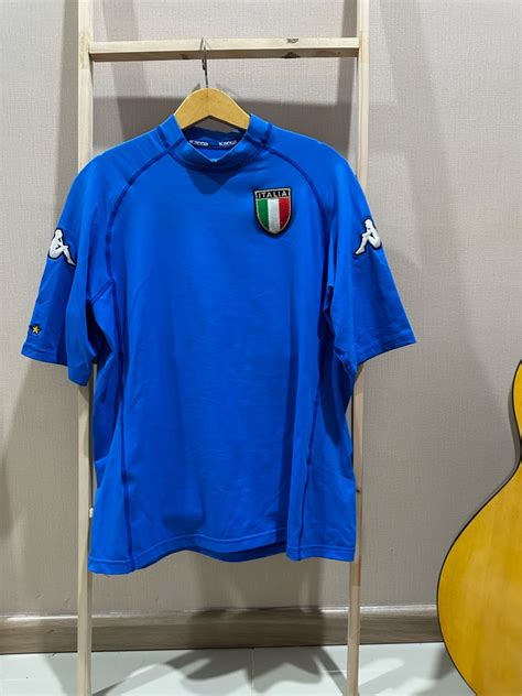 Jersey Italia Kappa Euro 2000 Original Olah Raga Baju Olahraga Di