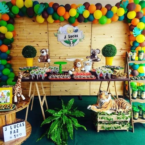 Festa Do Safari Simples - FESTA SAFARI → Decoração Simples e Barata, Convite, Bolo e Mais!!!