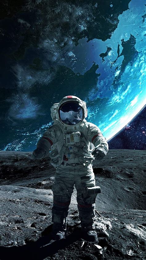 Astronauta En La Luna Con Cerveza En La Mano