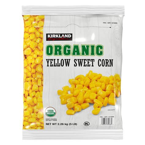 Kirkland Signature Organic Yellow Sweet Corn 5 Lbs Costco Food Database