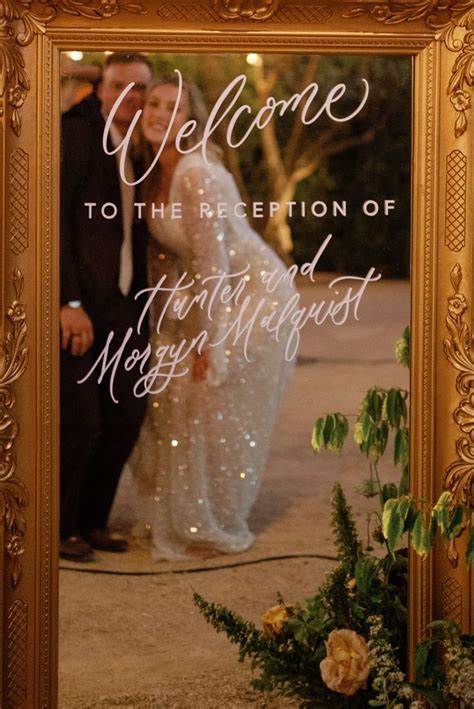 Mirror Welcome Sign Mirror Wedding Signs Wedding Mirror Wedding