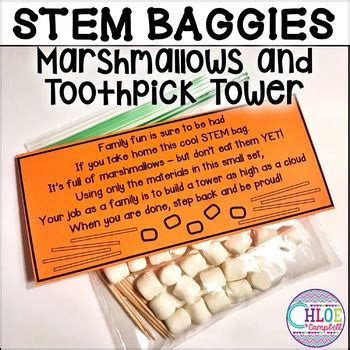 STEM Baggies Marshmallow And Toothpick Towers Meet The Teacher