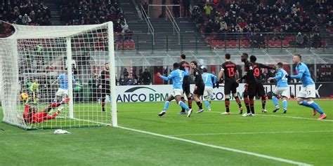 Milan Napoli 0 1 Tabellino Statistiche E Marcatori