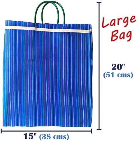 Amazon Pack Set Of Large Mexican Mercado Tote Bags Bolsas De