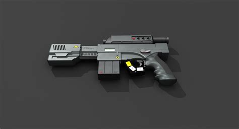 3D Sci-fi Laser Pistol Model - TurboSquid 1231838