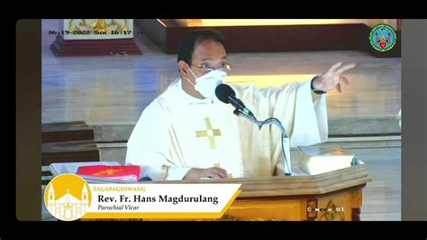 Fr Hans Magdurulang Reflection June 19 2022 Youtube