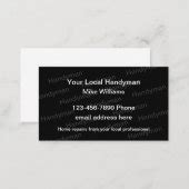 Simple Handyman Services Business Cards | Zazzle