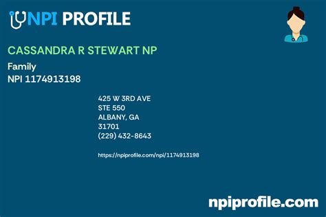 Cassandra R Stewart Np Npi 1174913198 Nurse Practitioner In Albany Ga