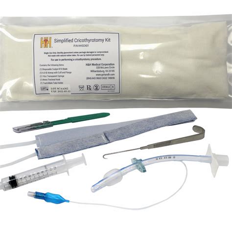 Emergency Cricothyrotomy Kit, Cric Airway, Surgical Cric