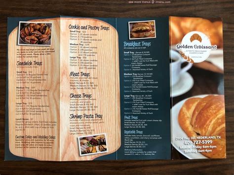 Online Menu of Golden Croissant Restaurant, Nederland, Texas, 77627 - Zmenu