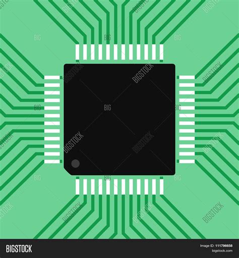 Microcontroller Cpu Vector And Photo Free Trial Bigstock