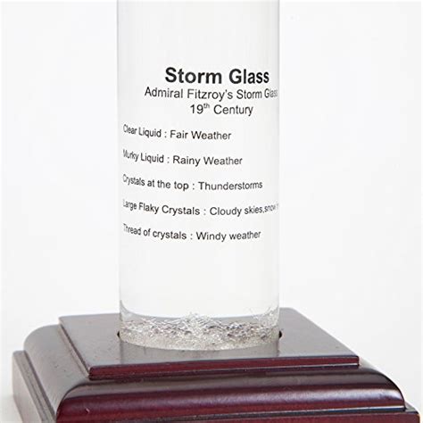 Bits And Pieces Admiral Fitzroy Storm Glass 6 1 2 Tall Weather Station Glass Barometer