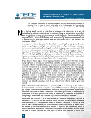 Las Comunidades Profesionales De Aprendizaje PDF